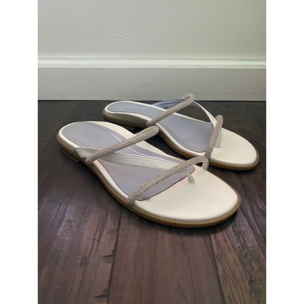 EUC Vionic White Prism Rhinestone Strappy Sparkle Sandals 8.5